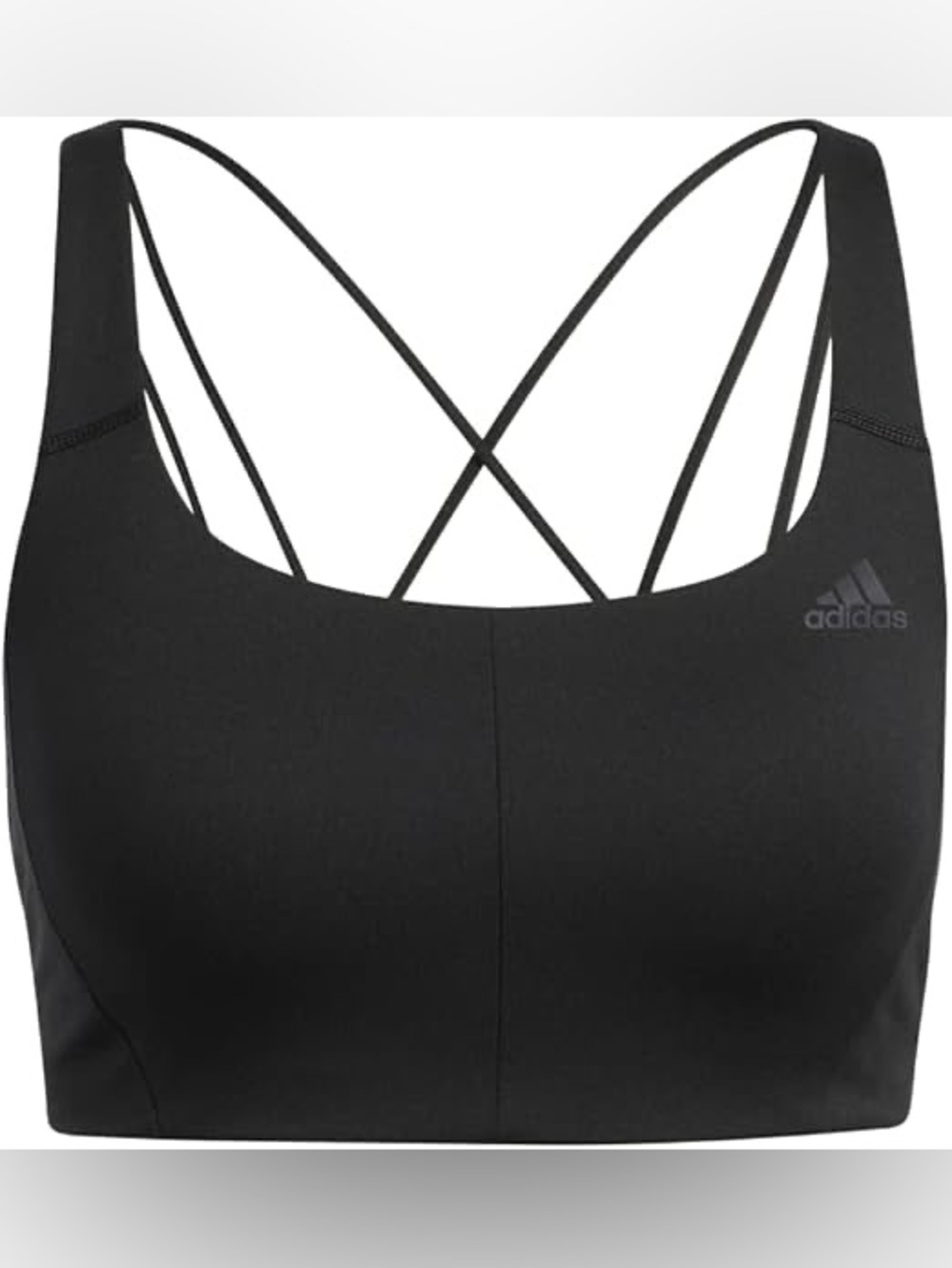 Adidas Black Crisscross Low-Impact Sports Bra size M/L